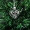 4E's Novelty 12 Pack Clear Fillable Glass Heart Ornaments 60mm for Crafts, DIY Hanging Heart Decorations for Christmas Tree, Handmade Gifts, Holiday Decor, Pre-Strung Glass Hearts